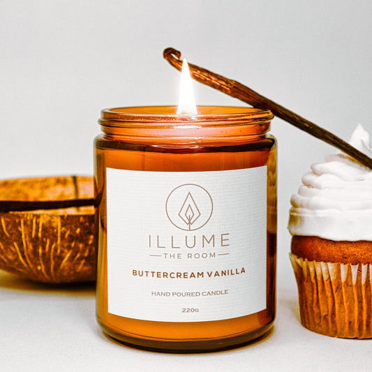 Vanilla Buttercream Candle