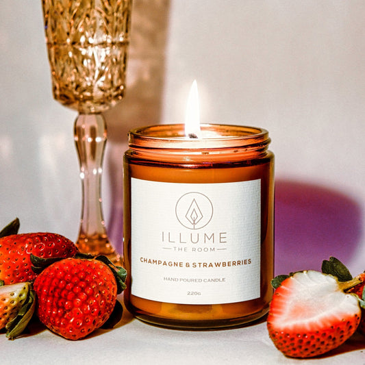 Champagne & Strawberries Candle 